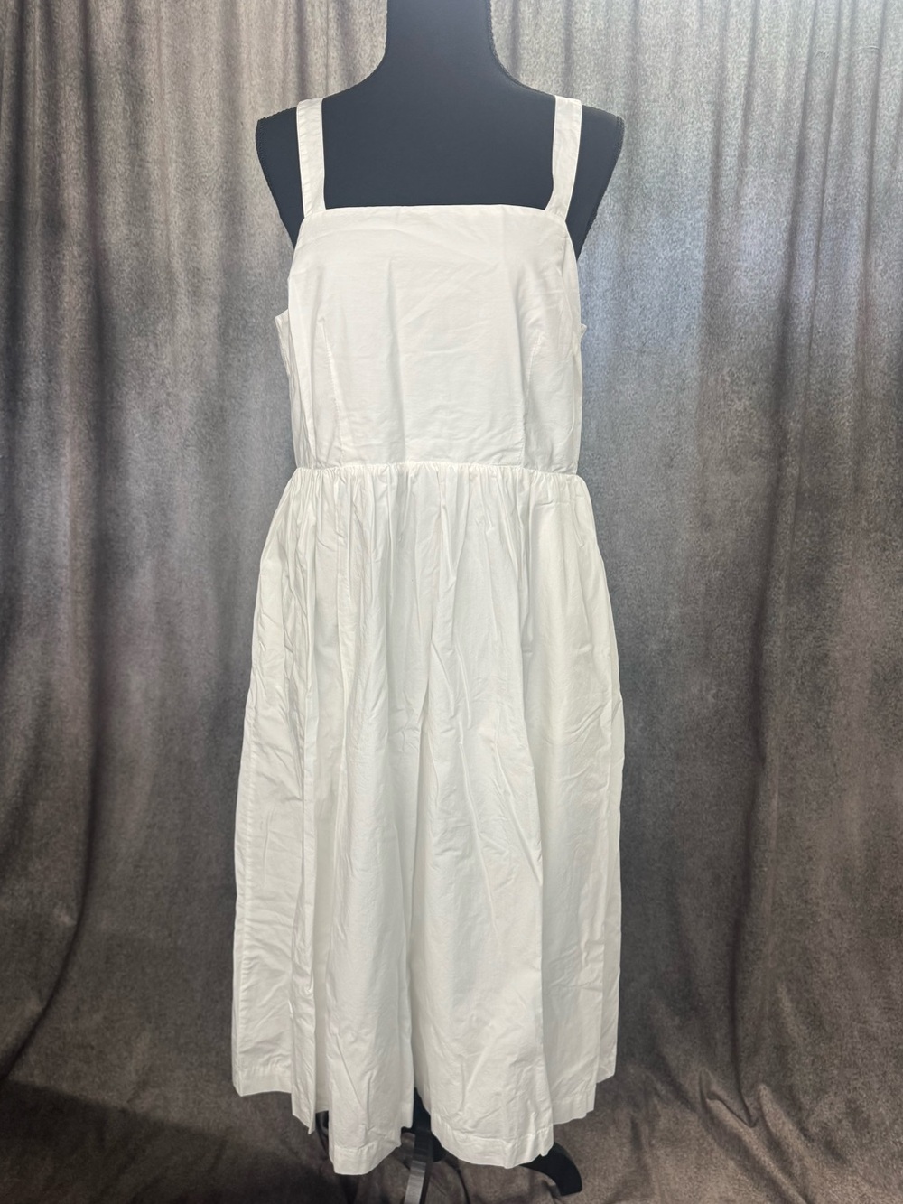 a new day White Square-Neck Midi Sundress